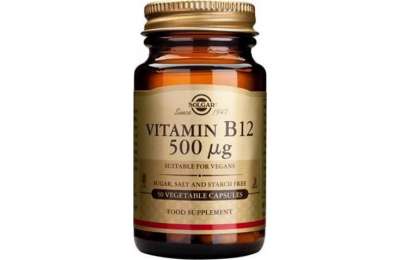 SOLGAR Vitamín B12 500 mkg, 50 kapslí